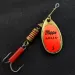 Vintage   Mepps Aglia 3, 1/4oz Orange/brass spinning lure #17916