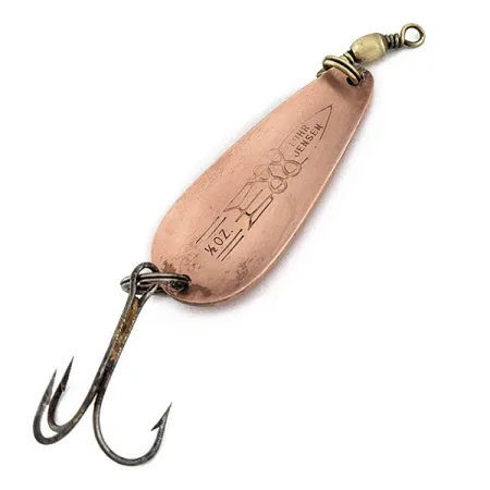 Vintage Luhr Jensen Rocket 88, 1/2oz Copper fishing spoon #17930