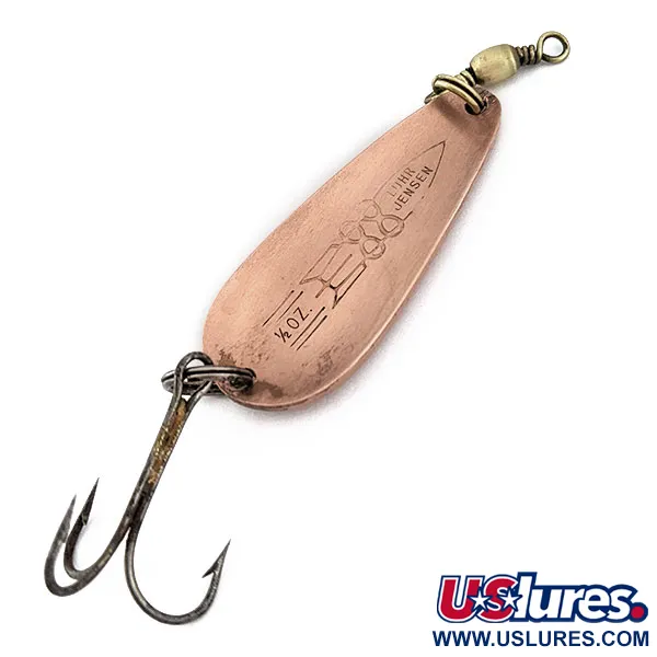 Vintage Luhr Jensen Rocket 88, 1/2oz Copper fishing spoon #17930
