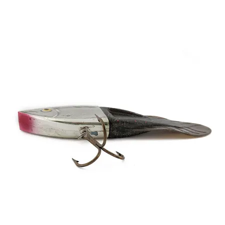 Vintage Berkley PowerBait Power Rattler, 2/3oz Nickel/Red fishing lure #17934