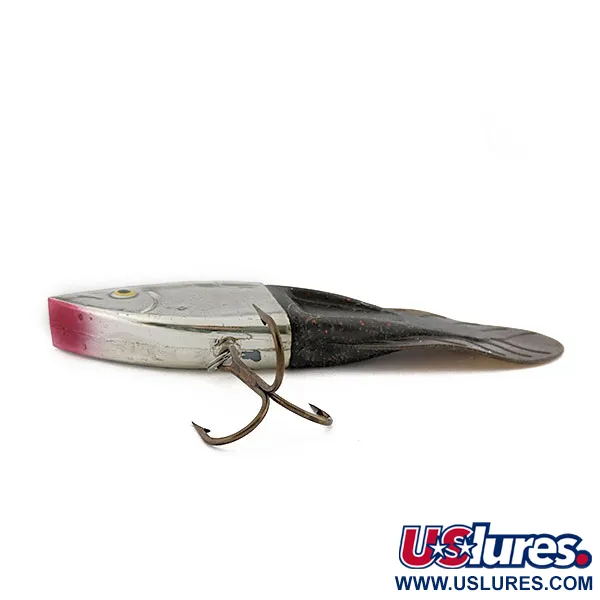 Vintage Berkley PowerBait Power Rattler, 2/3oz Nickel/Red fishing lure #17934