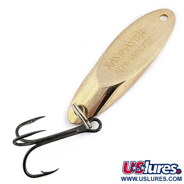 Vintage Acme Kastmaster, 1/2oz Gold fishing spoon #17949