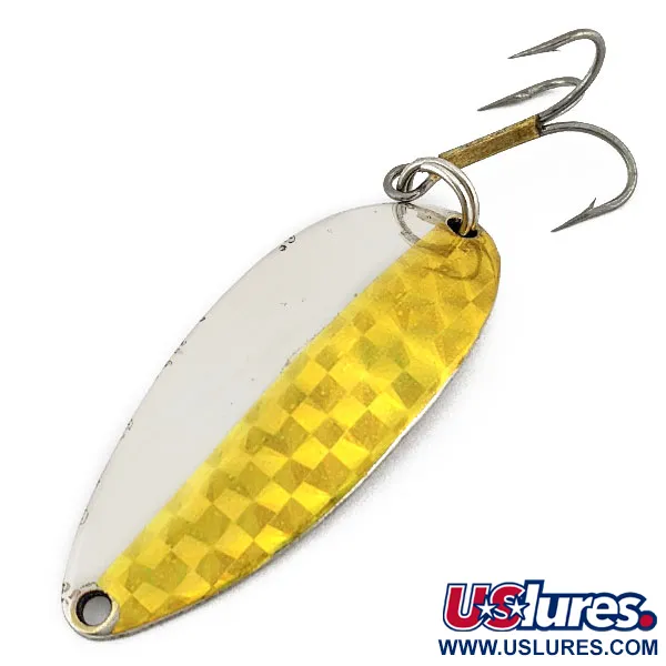 Vintage Acme Little Cleo, 2/3oz Nickel/gold fishing spoon #17953