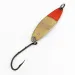 Vintage  Luhr Jensen Needlefish 1, 1/16oz Gold/red fishing spoon #17954