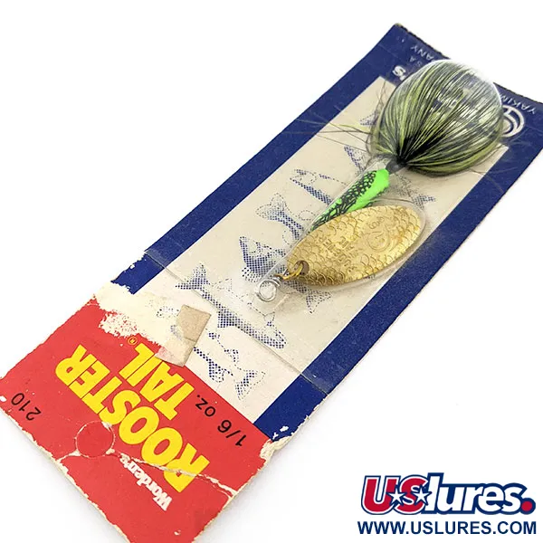  Yakima Bait Worden’s Original Rooster Tail, 3/16oz Gold fishing spoon #17962