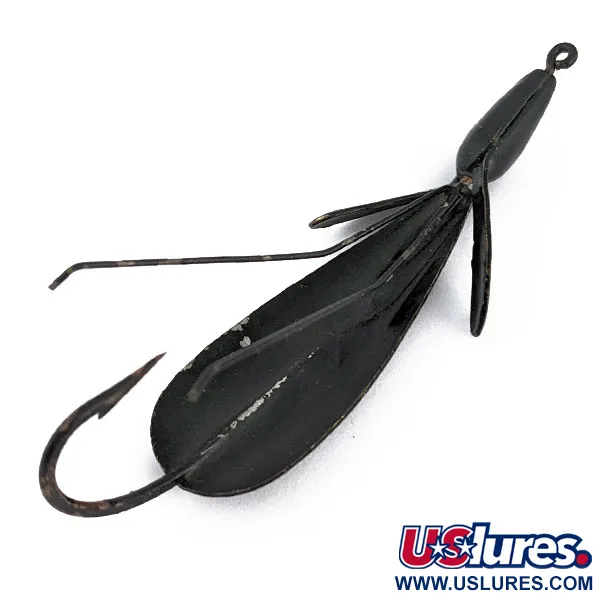 Vintage   Panther Martin Weed Wing, 2/5oz Black fishing spoon #17966