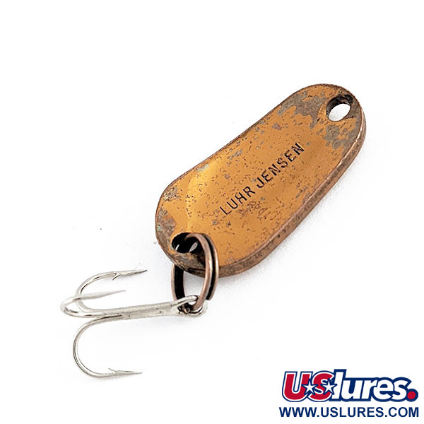 Vintage   Luhr Jensen Luhr’s wobbler, 3/16oz Copper fishing spoon #17976