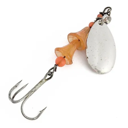 Vintage Lucky Strike Coffe Spoon, 3/16oz Nickel/Red spinning lure #17977