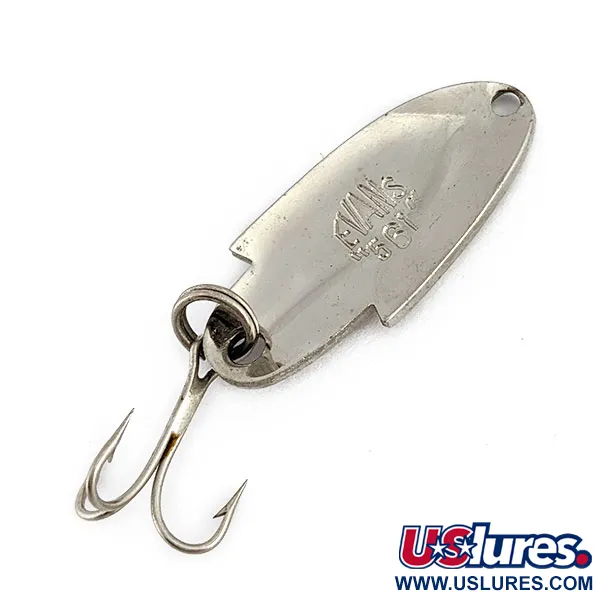 Vintage   Glen Evans Ewans, 3/16oz Nickel fishing spoon #17984