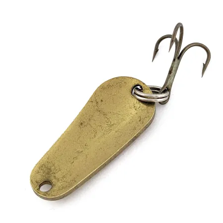 Vintage Grassl's Double OO wobbler, 1/3oz Brass fishing spoon #17990