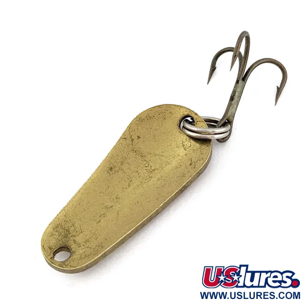 Vintage Grassl's Double OO wobbler, 1/3oz Brass fishing spoon #17990