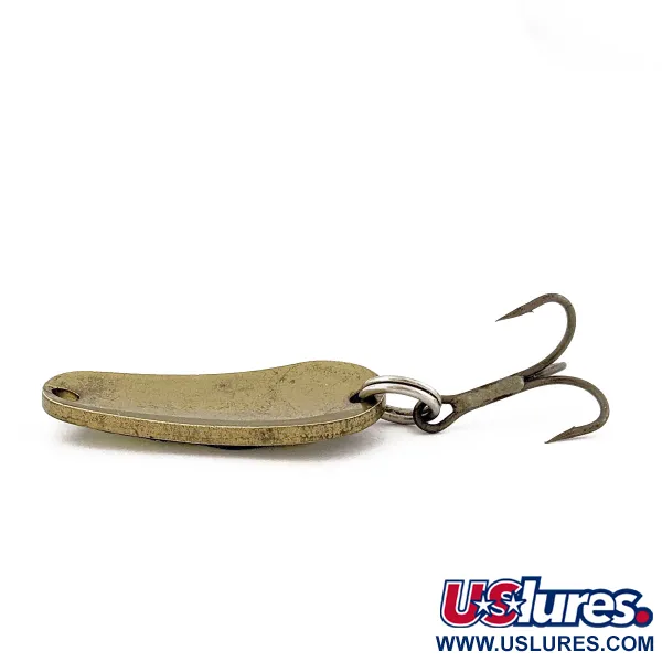 Vintage Grassl's Double OO wobbler, 1/3oz Brass fishing spoon #17990