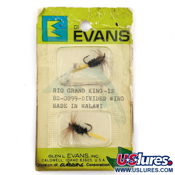   Glen Evans Rio Grand King 12 Fly,  Black/yellow fishing #17994
