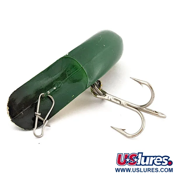 Vintage   Luhr Jensen Fire Plug, 3/16oz Frog fishing lure #17997