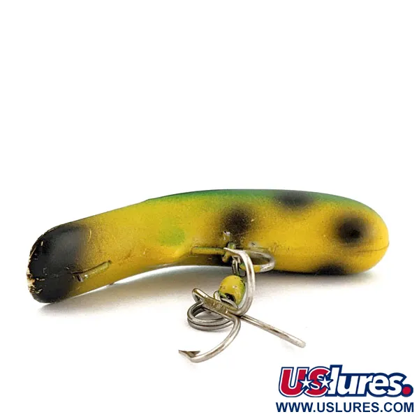 Vintage   Luhr Jensen Fire Plug, 3/16oz Frog fishing lure #17997