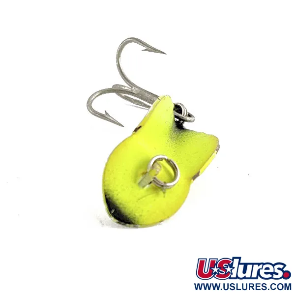 Vintage   Buck Perry Spoonplug UV, 3/16oz Chartreuse fishing spoon #18000