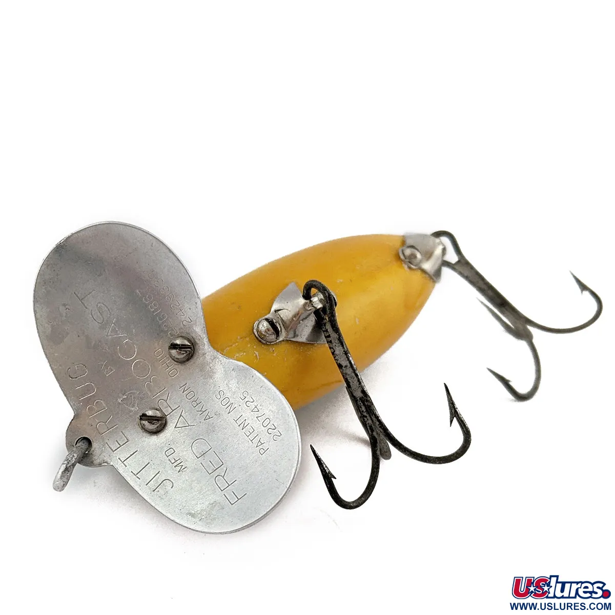 Vintage Fred Arbogast Jitterbug Early Bug Eye, 1/2oz fishing lure