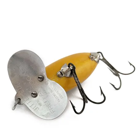 Vintage Fred Arbogast Jitterbug Early Bug Eye, 1/2oz fishing lure #18002