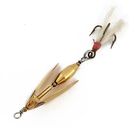 Vintage Mann's Bait  Mann's Winger 2 Blade Spinner, 1/4oz Gold spinning lure #18005