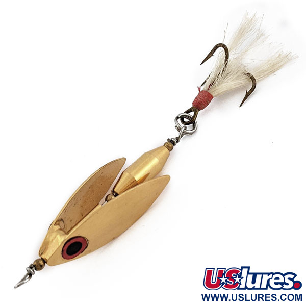 Vintage  Mann's Bait  Mann's Winger 2 Blade Spinner, 1/4oz Gold fishing #18005