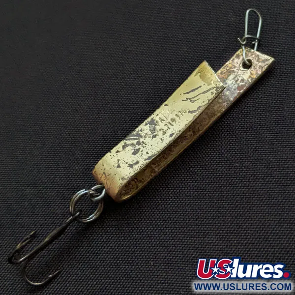 Vintage  South Bend Super-Duper 503, 1/8oz Brass fishing spoon #18013