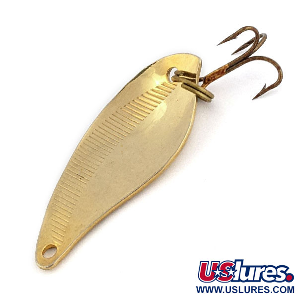 Vintage   Ideal Products Mr Fish, 3/16oz Gold fishing spoon #18018