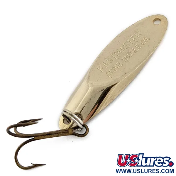 Vintage Acme Kastmaster, 3/8oz Gold fishing spoon #18024