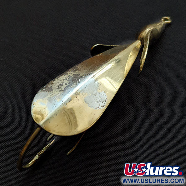 Vintage   Panther Martin Weed Wing, 2/5oz Gold fishing spoon #18026