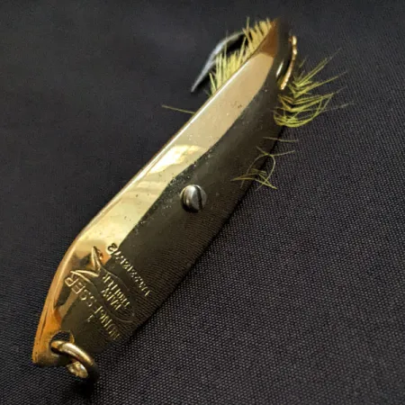 Vintage Nungesser Troller Nungesser baby troller, 2/5oz gold fishing spoon #18030