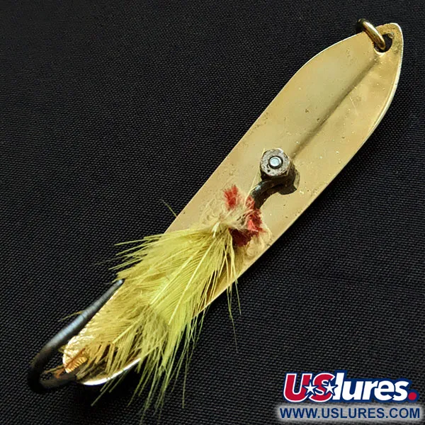 Vintage Nungesser Troller Nungesser baby troller, 2/5oz gold fishing spoon #18030