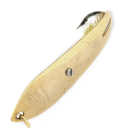 Vintage Nungesser Troller Nungesser baby troller, 2/5oz gold fishing spoon #18030