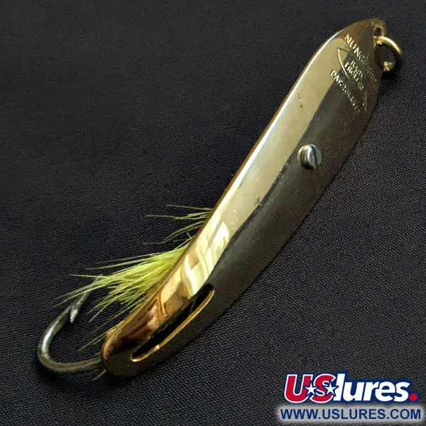 Vintage Nungesser Troller Nungesser baby troller, 2/5oz gold fishing spoon #18030