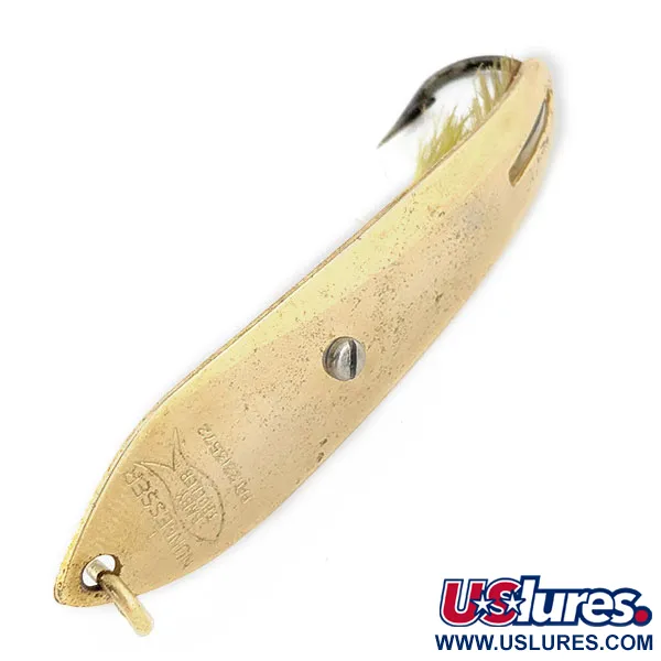 Vintage Nungesser Troller Nungesser baby troller, 2/5oz gold fishing spoon #18030