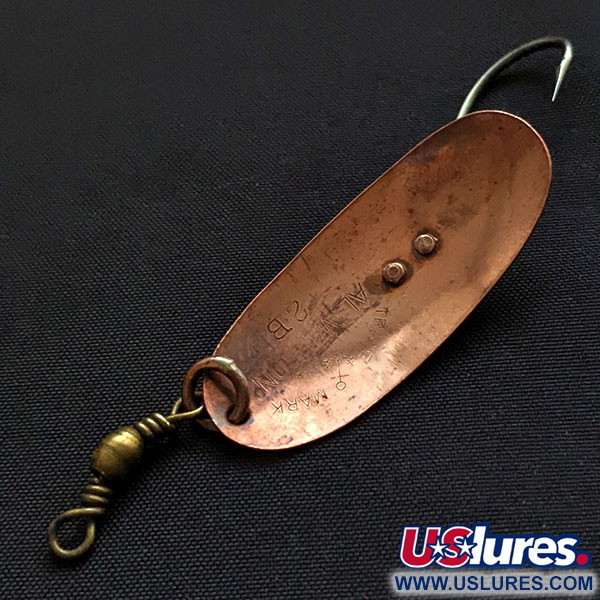 Vintage  Other Al Wilson Wilson's Fluted Wobbler, 1/8oz Copper fishing spoon #18035