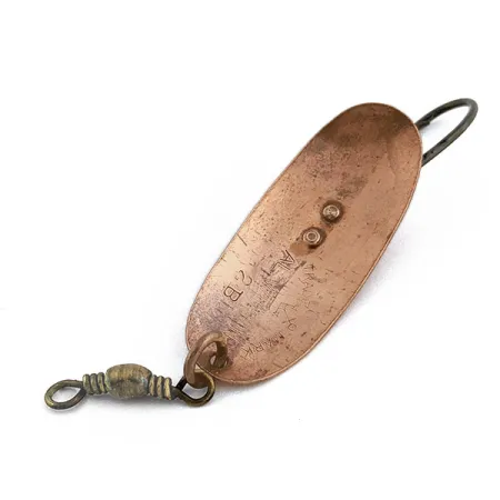 Vintage Other Al Wilson Wilson's Fluted Wobbler, 1/8oz Copper fishing spoon #18035