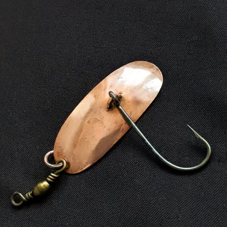 Vintage Other Al Wilson Wilson's Fluted Wobbler, 1/8oz Copper fishing spoon #18035