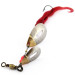 Vintage   Pflueger June Bug, 1/3oz Nickel/Gold/Red spinning lure #18037
