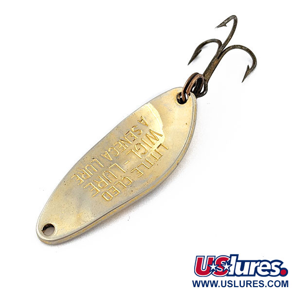 Vintage Little Cleo Seneca, 1/4oz gold fishing spoon #18038