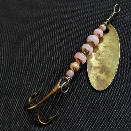 Vintage Renosky Lures Swiss Swing 3, 3/32oz Gold spinning lure #18041