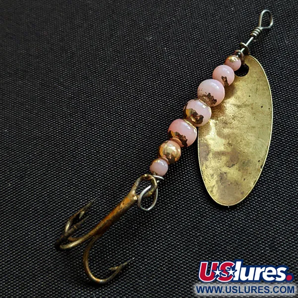 Vintage  Renosky Lures Swiss Swing 3, 3/32oz Gold spinning lure #18041