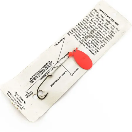 Other P Spitzner Champlain Spinner UV, 3/32oz UV red spinning lure #18047