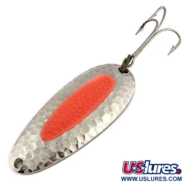 Vintage   Nebco Pixee, 3/4oz Nickel/Red spinning lure #18052