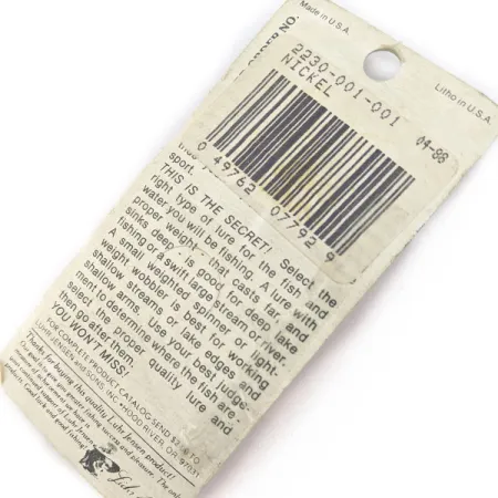 Luhr Jensen Indiana Spinner , 1/32oz Nickel spinning lure #18054