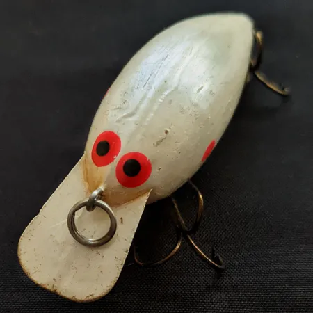 Vintage Norman Speed N Crankbait, 1/2oz Pearl fishing lure #18057