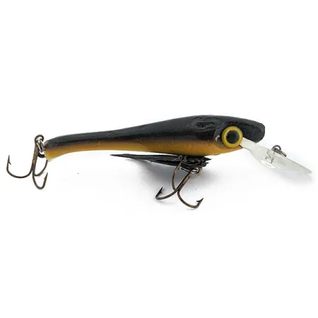 Vintage Yakima Bait Wordens Water Dog Hawg Boss, 1/2oz Black fishing lure #18061