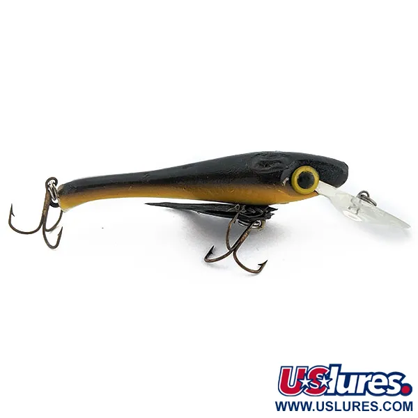 Vintage  Yakima Bait Wordens Water Dog Hawg Boss, 1/2oz Black fishing lure #18061