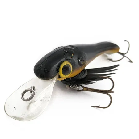 Vintage Yakima Bait Wordens Water Dog Hawg Boss, 1/2oz Black fishing lure #18061