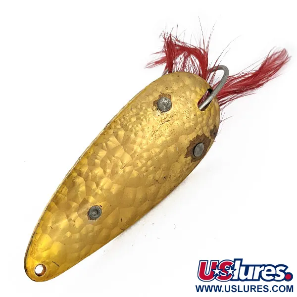 Vintage  Eppinger Dardevle Dardevlet Feathered Weedless Crystal, 3/4oz Crystal fishing spoon #18062