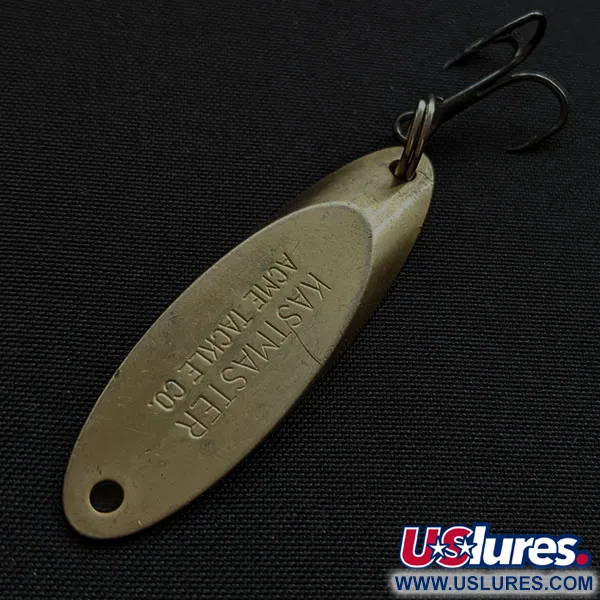 Vintage Acme Kastmaster, 1/4oz Brass fishing spoon #18068
