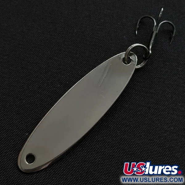 Vintage Acme Kastmaster, 1/4oz nickel/blue fishing spoon #18079